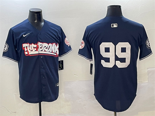 Men's New York Yankees #99 Aaron Judge Navy Bronx Graffiti Vapor Limited Stitched Baseball Jersey Men's New York Yankees #99 Aaron Judge Navy Bronx Graffiti Vapor Limited Stitched Baseball Jersey